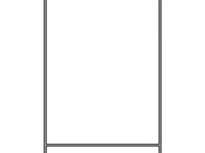 Sign Stake, Wire "H" Type: SIGN014