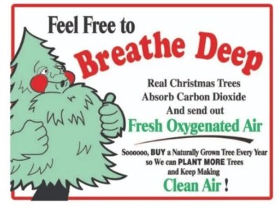 Sign: 18" x 24" - "Feel Free to Breathe Deep": SIGN048