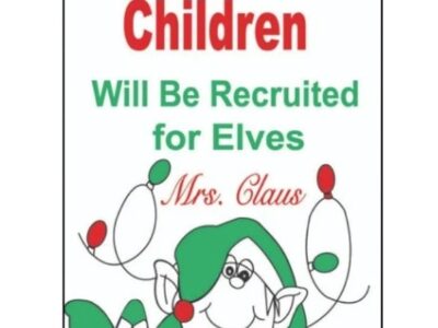 Sign: 12" x 18" - Unsupervised Children: SIGN049