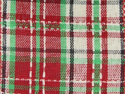 Christmas Ribbon: Red/Green Plaid, Wired 2-1/2" x 50 yd.: RIBB304