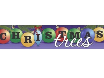 Banner: 3' x 15' "Christmas Trees": BANN003