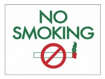 Sign, 22" x 14" - "No Smoking": DIGI013NS