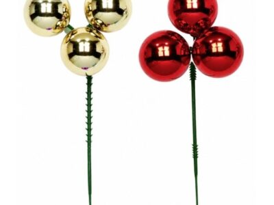 Pick - Triple Ornament Ball 30mm, 12/Case