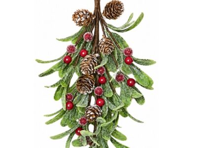 Mistletoe: Silk Teardrop, Red Berry: MIST014