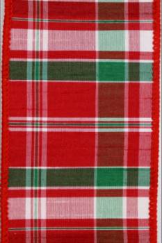 Christmas Plaid Wired Ribbon, 2-1/2x25 yards