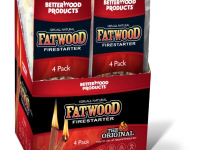 Fatwood Fire Starter:  Display Box,  26/Bags