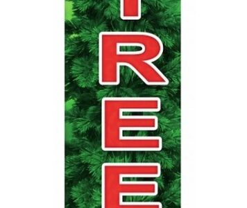 Shark Fin Banner:  "Christmas Trees"  SHARK001