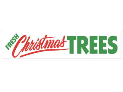 Banner: 3' x 15'   "Fresh Christmas Trees": BANN002