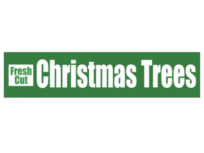 Banner: 3' x 15', "Fresh Cut Christmas Trees": BANN022