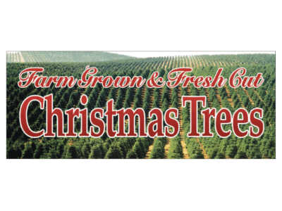 Banner: 6' x 15' "Farm Grown & Fresh Cut Christmas Trees": BANN007