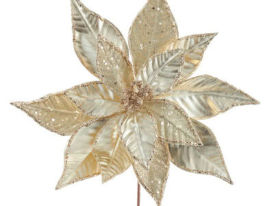 Pick - Gold Poinsettia, 6/Case: PICK030